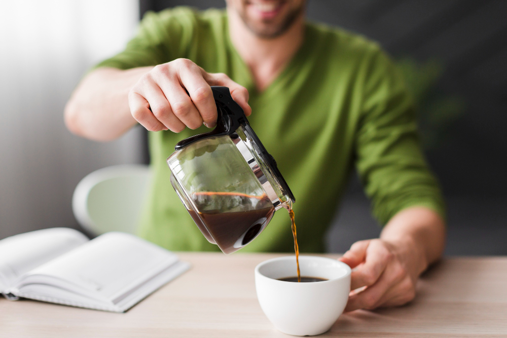Making A Cup of Coffee in The Morning