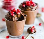 two cups of chocolate mousse dessert