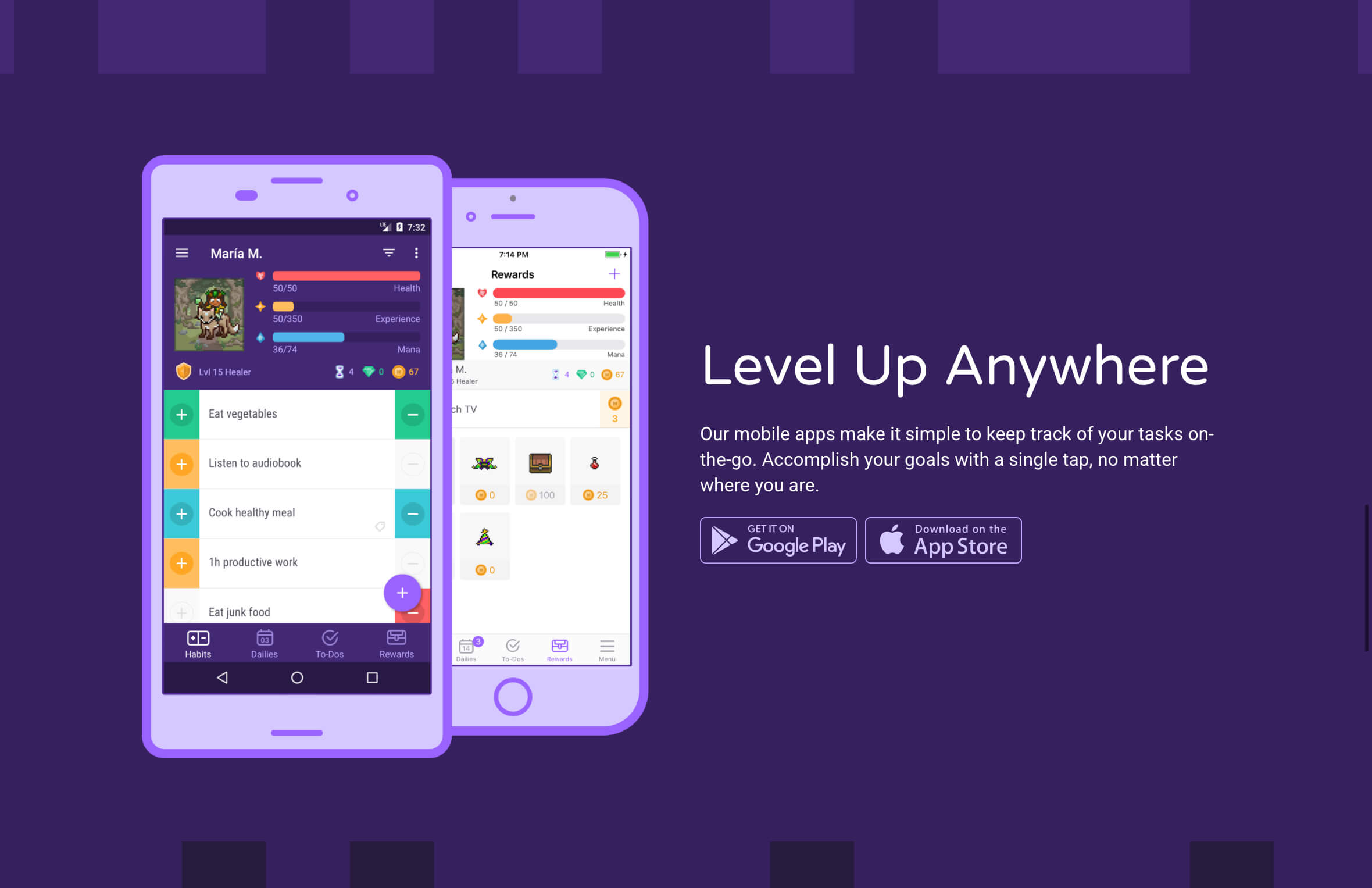Habitica homepage