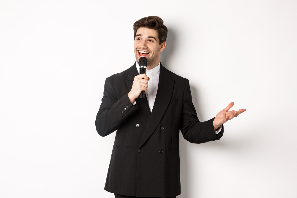Smile during presentation