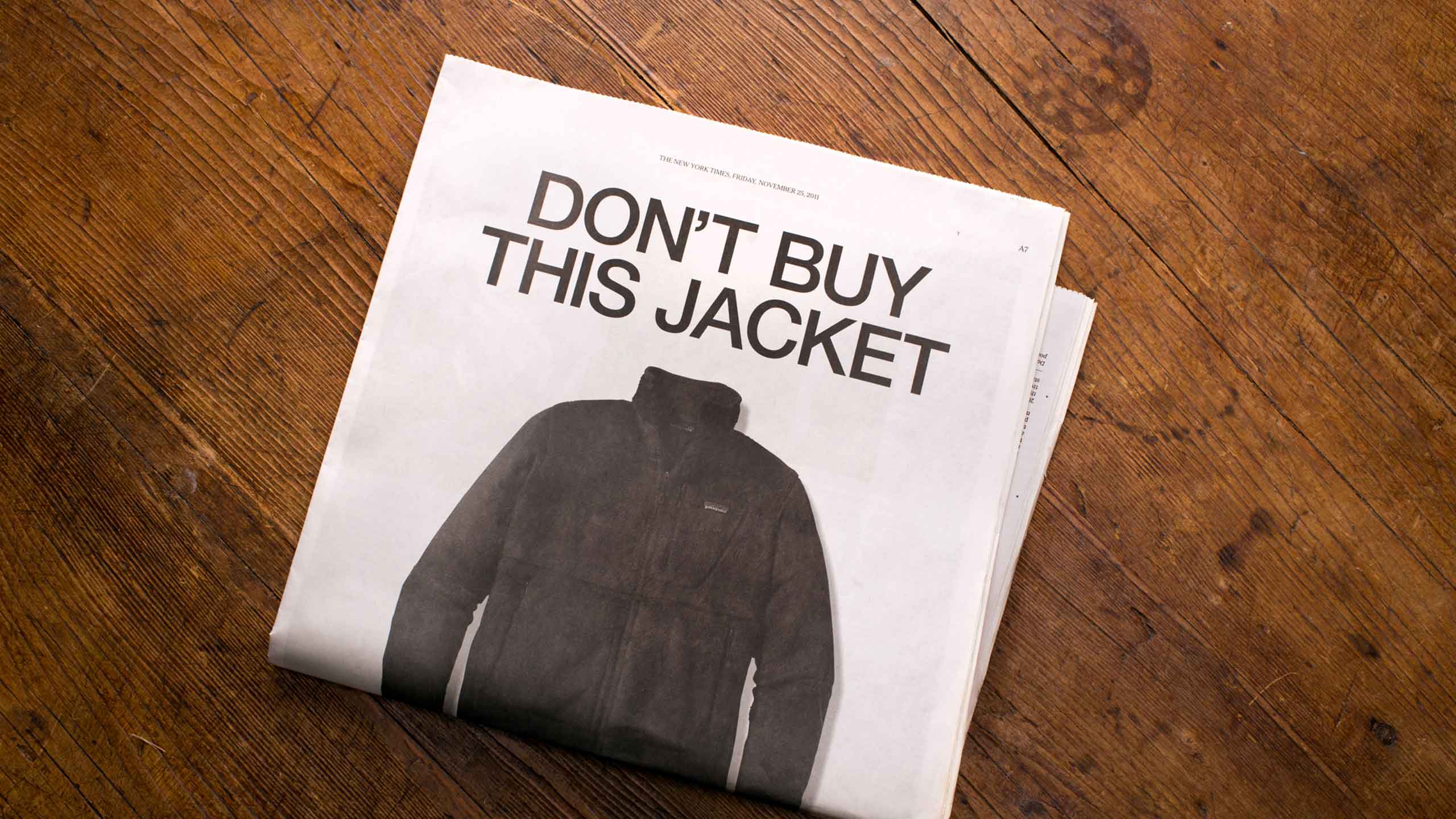 Patagonia’s 'Don’t Buy This Jacket' ad