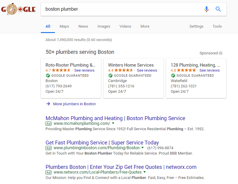 Local search ads