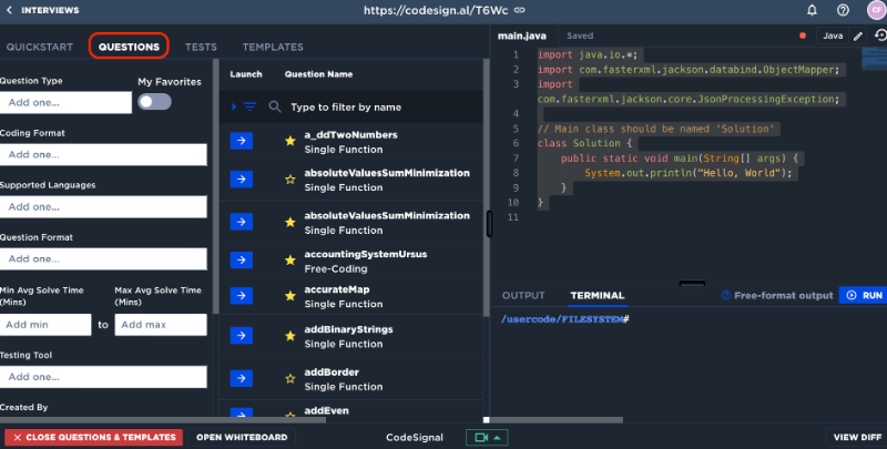 CodeSignal App