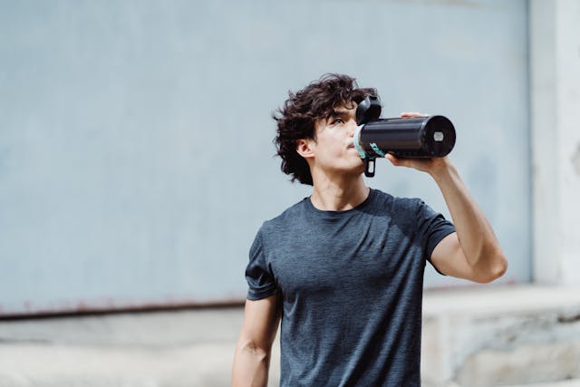 drinking water