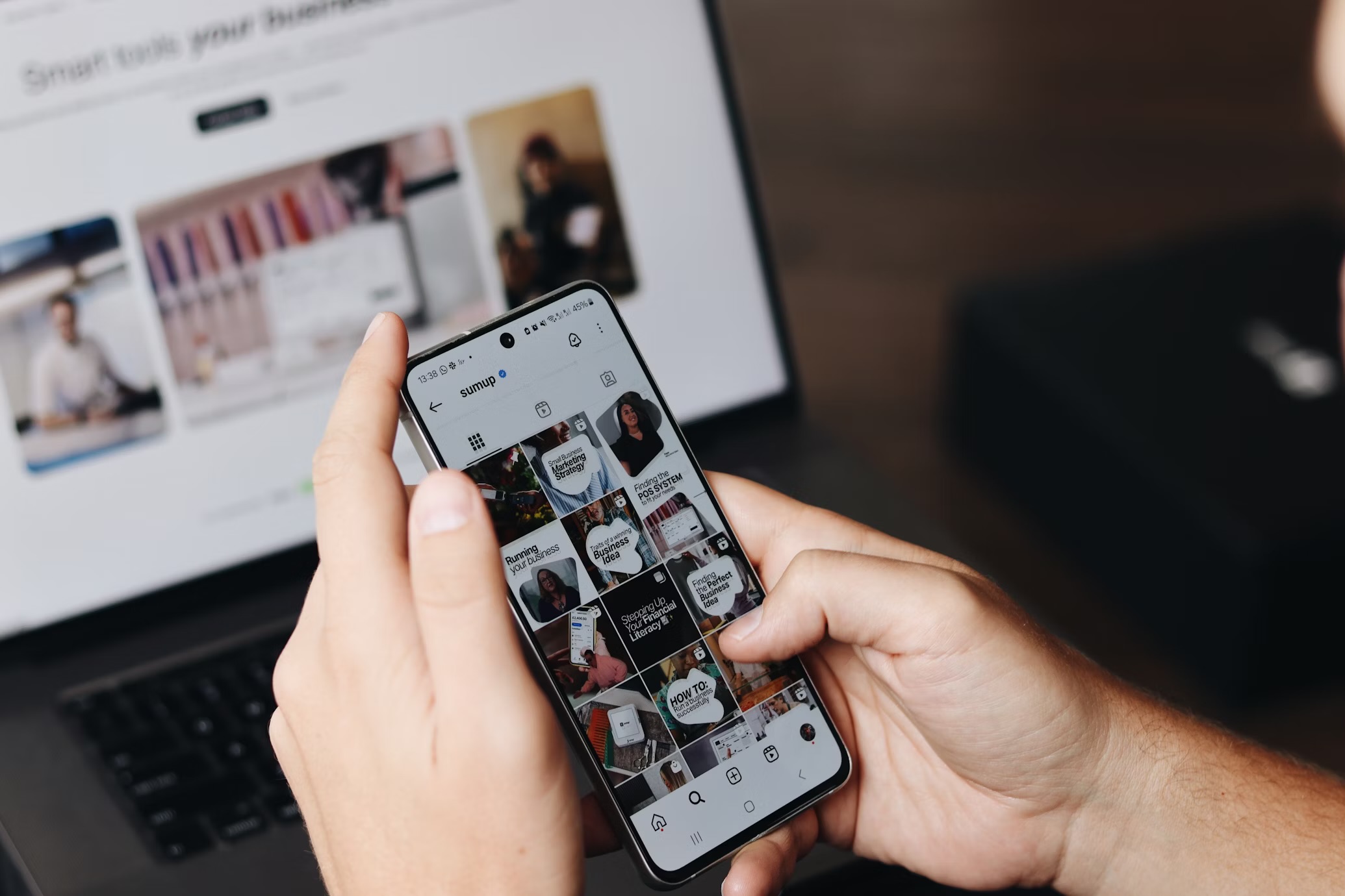 Checking reviews and social media feedback